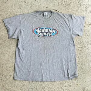 Vintage Y2K Hawaiian Punch Faded Gray Short Sleeve Tee.Sz XL
